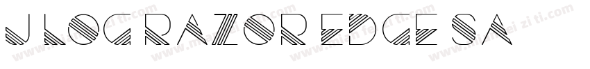 J-LOG Razor Edge Sa字体转换